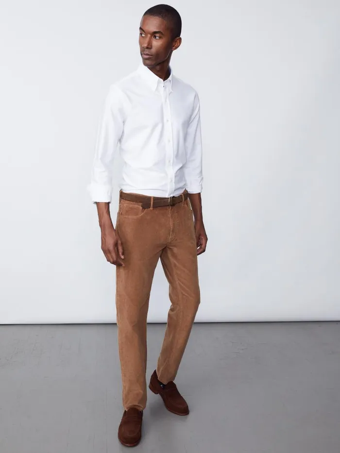 Pants Men JMcLaughlin Parker 5Pocket Straight Pants In Italian Stretch Cord Acorn Pants Men JMcLaughlin Parker 5Pocket Straight Pants In Italian Stretch Cord Acorn