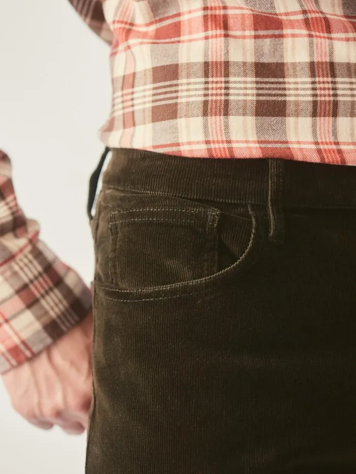 Pants Men JMcLaughlin Parker 5Pocket Straight Pants In Italian Stretch Cord Moss Pants Men JMcLaughlin Parker 5Pocket Straight Pants In Italian Stretch Cord Moss