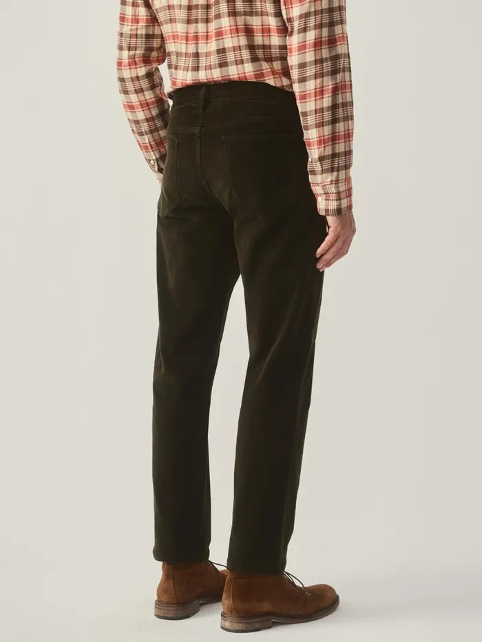 Pants Men JMcLaughlin Parker 5Pocket Straight Pants In Italian Stretch Cord Moss Pants Men JMcLaughlin Parker 5Pocket Straight Pants In Italian Stretch Cord Moss
