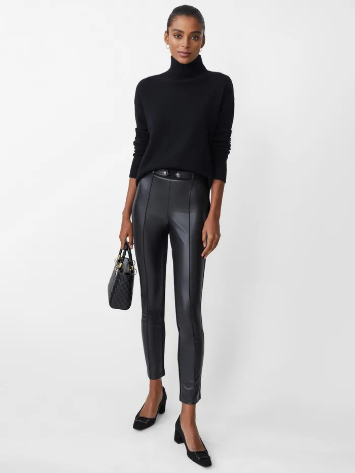 Pants Women JMcLaughlin Jules Vegan Leather Leggings Black Pants Women JMcLaughlin Jules Vegan Leather Leggings Black