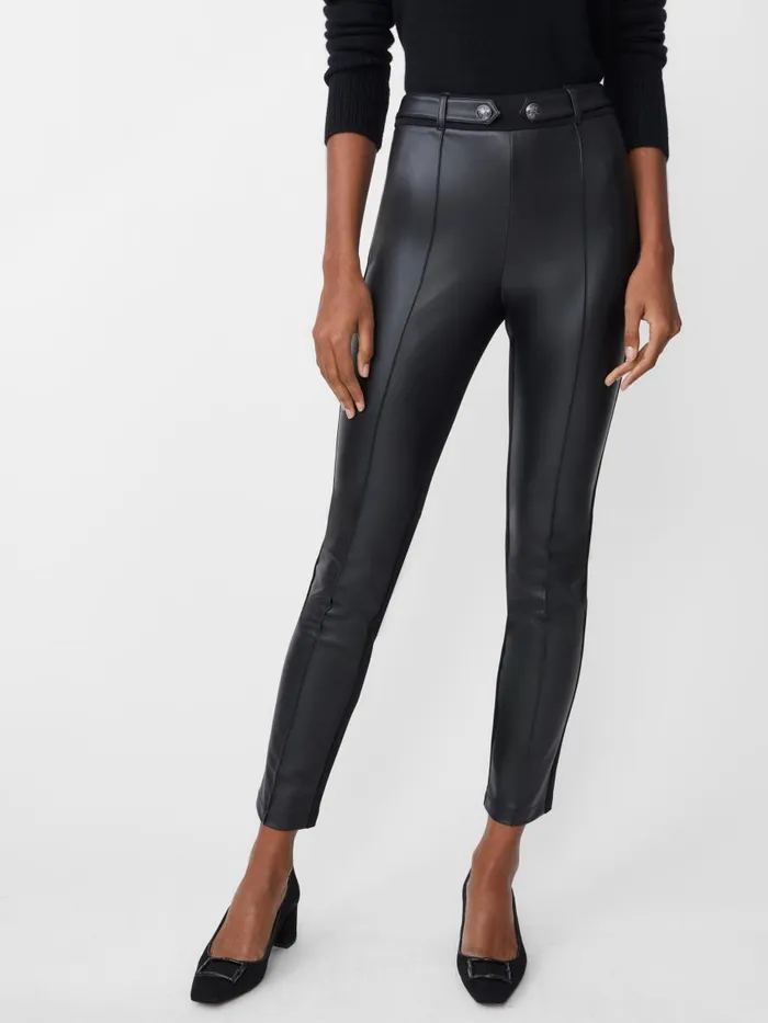 Pants Women JMcLaughlin Jules Vegan Leather Leggings Black Pants Women JMcLaughlin Jules Vegan Leather Leggings Black
