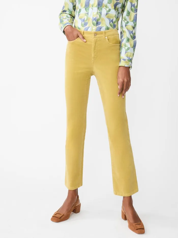 Pants Women JMcLaughlin Lenni Velvet Jeans Chartreuse Pants Women JMcLaughlin Lenni Velvet Jeans Chartreuse