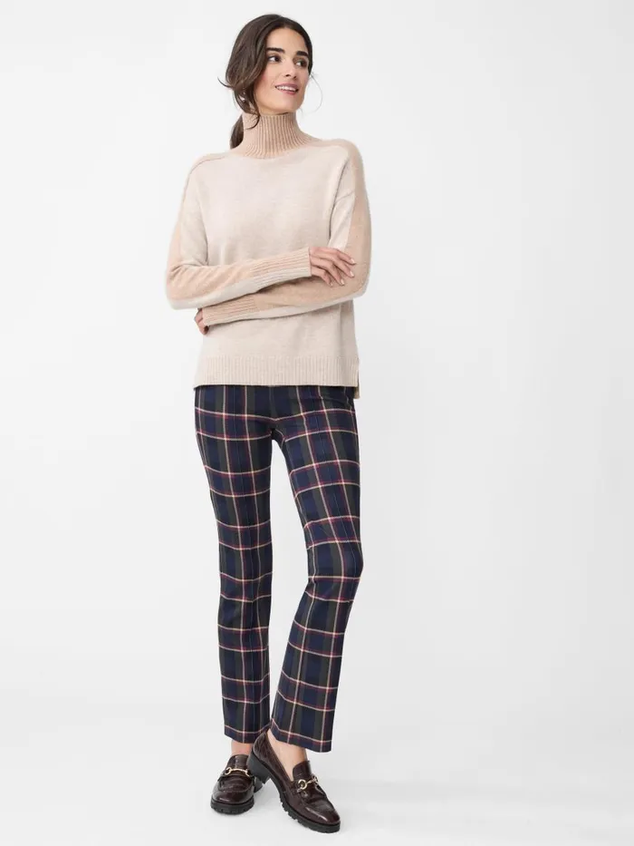 Pants Women JMcLaughlin Rylie Pants In Stadium Plaid Navyolive