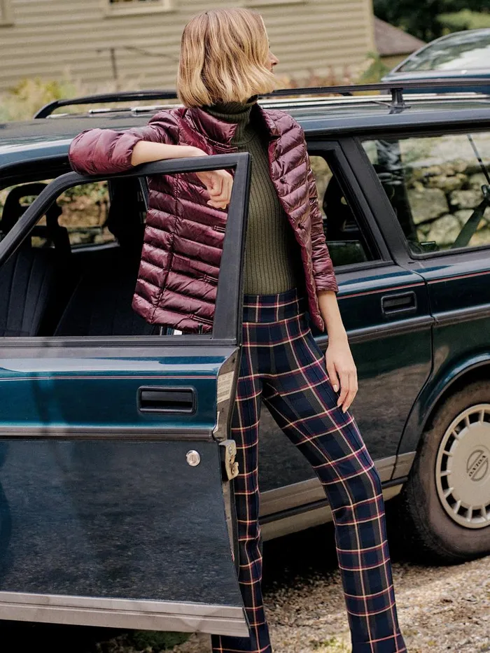 Pants Women JMcLaughlin Rylie Pants In Stadium Plaid Navyolive