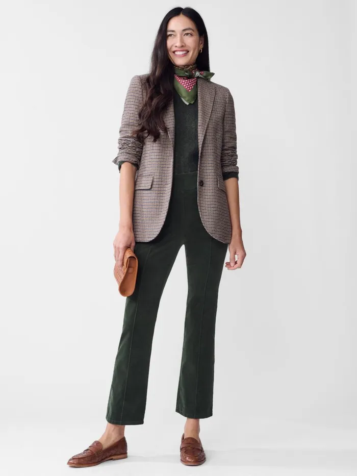 Pants Women JMcLaughlin Rylie Velvet Jeans Dark Forest