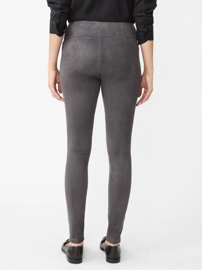 Pants Women JMcLaughlin Suri Faux Suede Leggings Dark Charcoal Pants Women JMcLaughlin Suri Faux Suede Leggings Dark Charcoal