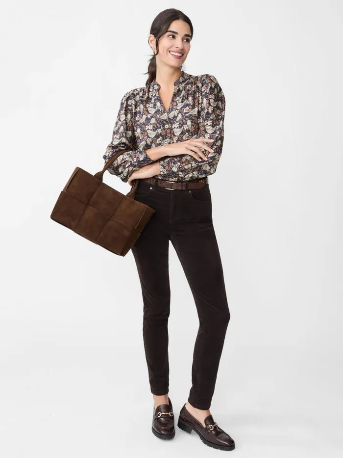 Pants Women JMcLaughlin Watson Velvet Jeans Dark Chocolate