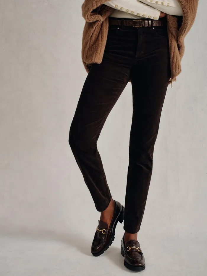 Pants Women JMcLaughlin Watson Velvet Jeans Dark Chocolate Pants Women JMcLaughlin Watson Velvet Jeans Dark Chocolate