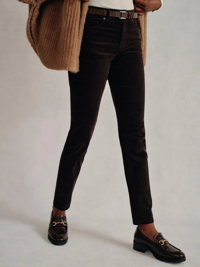 Pants Women JMcLaughlin Watson Velvet Jeans Dark Chocolate Pants Women JMcLaughlin Watson Velvet Jeans Dark Chocolate