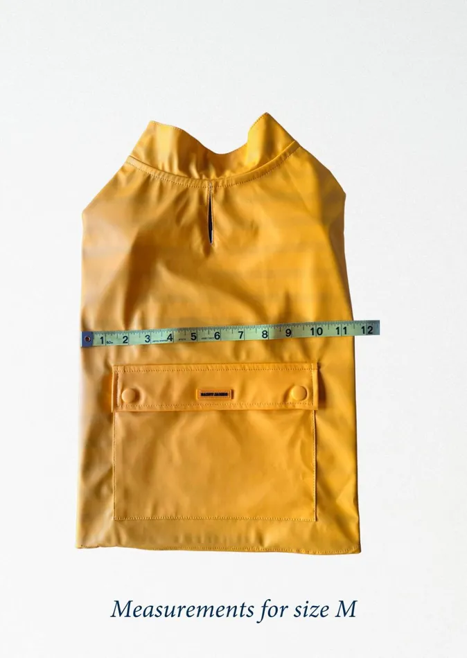 Parisian Pup Raincoat Authentic Waterproof Raincoat For Dogs Yellow Saint James Accessories For Dogs