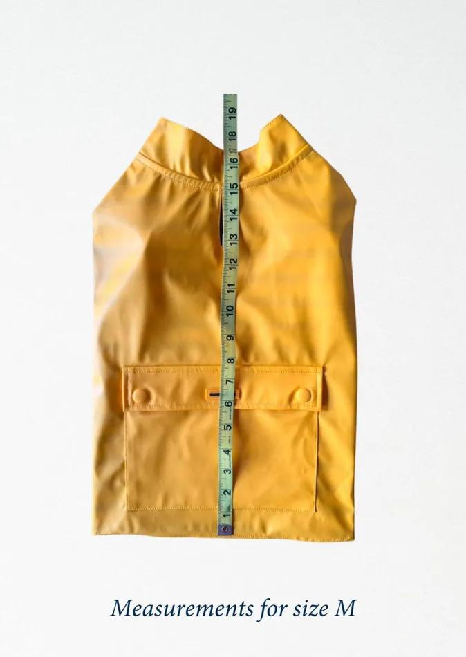 Parisian Pup Raincoat Authentic Waterproof Raincoat For Dogs Yellow Saint James Accessories For Dogs