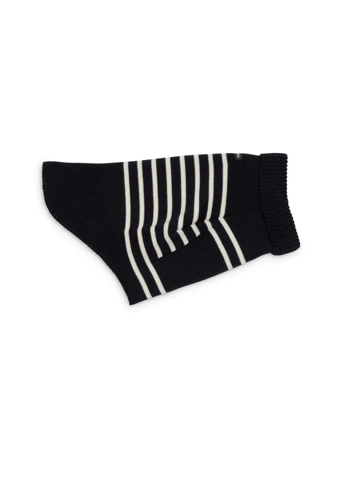Parisian Pup Sweater Authentic Breton Striped Sweater For Dogs Wool Blend Navyivory Saint James Accessories For Dogs