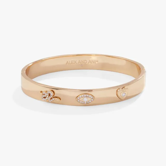 Pav Evil Eye Hinge Bangle Bracelet Gold Women Alex And Ani Heart