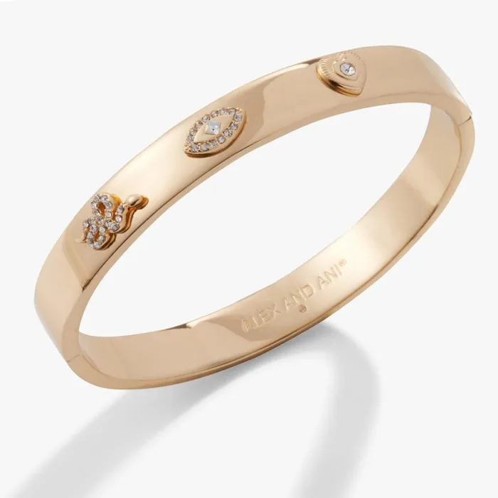 Pav Evil Eye Hinge Bangle Bracelet Gold Women Alex And Ani Heart