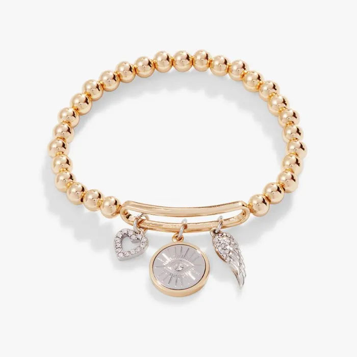 Pav Evil Eye Stretch Bracelet Shiny Gold Women Alex And Ani Strength Protection Pav Evil Eye Stretch Bracelet Shiny Gold Women Alex And Ani Strength Protection