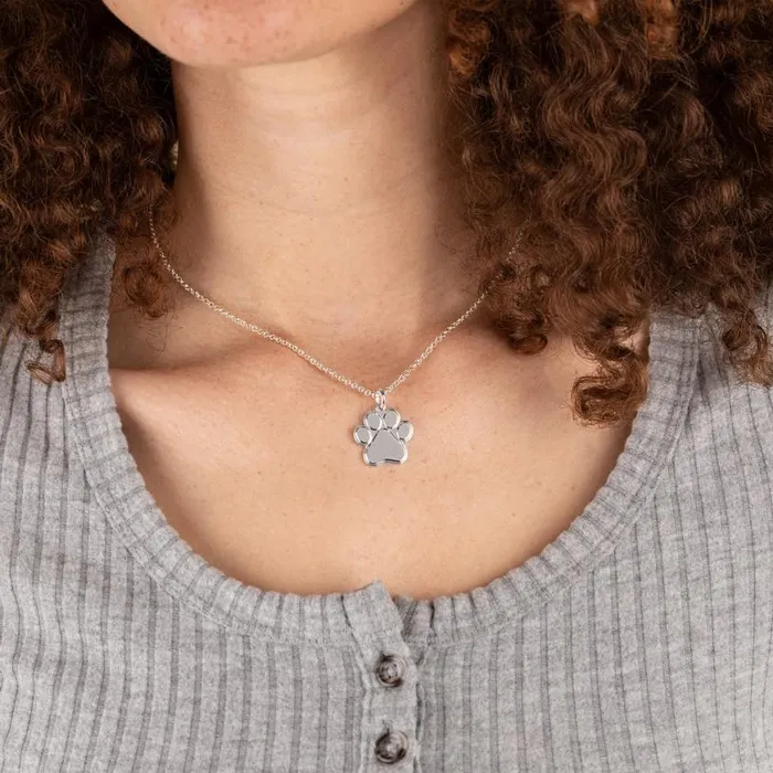 Paw Print Charm Necklace 21039039 Silver Women Alex And Ani Pets We Love Paw Print Charm Necklace 21039039 Silver Women Alex And Ani Pets We Love