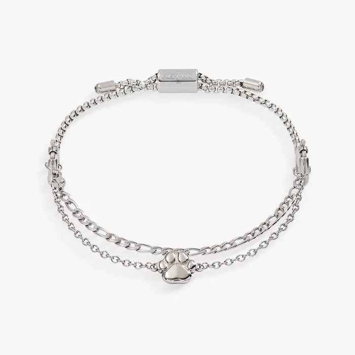 Paw Print Stranded Bracelet Set Stainless Steel Silver Women Alex And Ani Sympathy In Memory Paw Print Stranded Bracelet Set Stainless Steel Silver Women Alex And Ani Sympathy In Memory