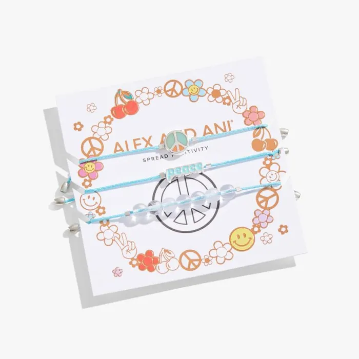 Peace Cord Bracelets Set Of 3 Shiny Silver Women Alex And Ani Jewelry Sets Peace Cord Bracelets Set Of 3 Shiny Silver Women Alex And Ani Jewelry Sets