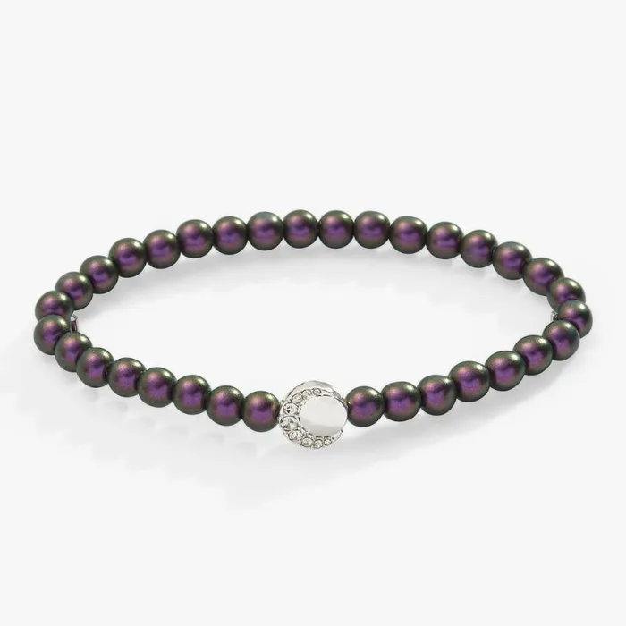 Peacock Pearl Stretch Bracelet Silver Women Alex And Ani Halloween