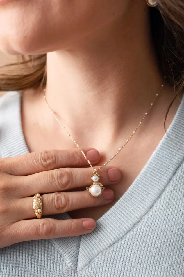 Pearl And Crystal Ring Gold Women Alex And Ani Rings Pearl And Crystal Ring Gold Women Alex And Ani Rings