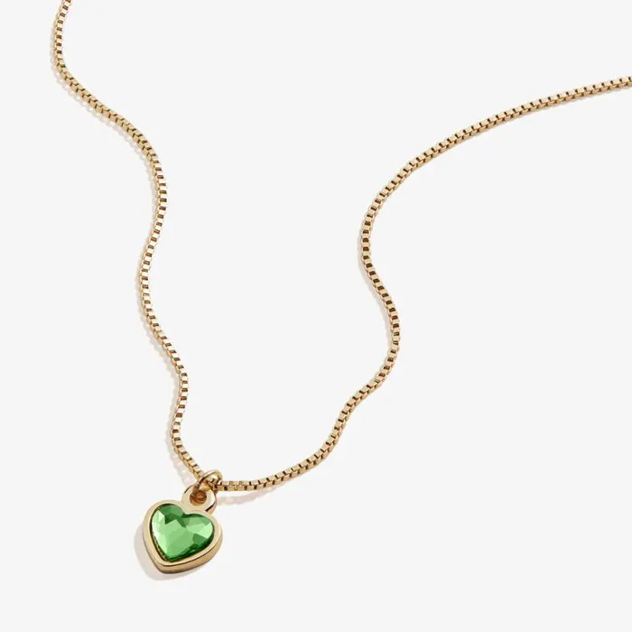 Peridot Heart Necklace August Birthstone Silver Women Alex And Ani Heart Peridot Heart Necklace August Birthstone Silver Women Alex And Ani Heart