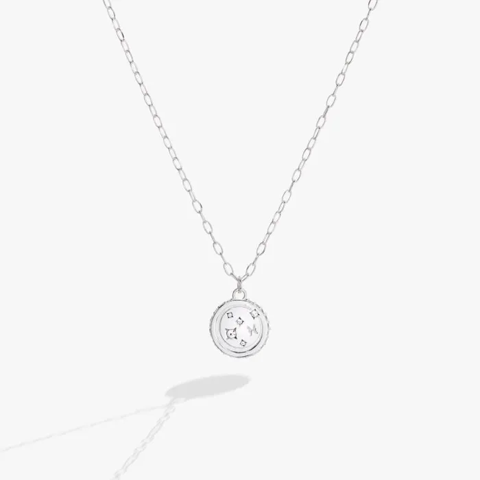Pisces Zodiac Precious Necklace Sterling Silver Women Alex And Ani Birthday