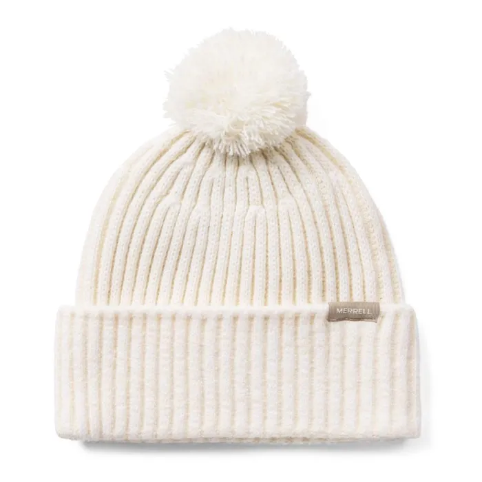 Plaited Rib Knit Beanie Cloud Creamtan MenWomen Merrell Hats