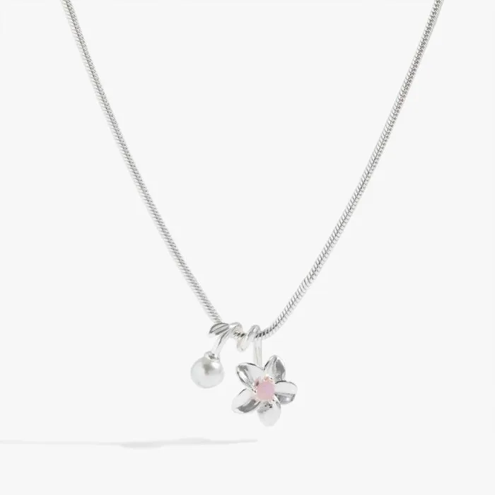 Plumeria And Pearl Pendant Necklace Silver Women Alex And Ani Necklaces