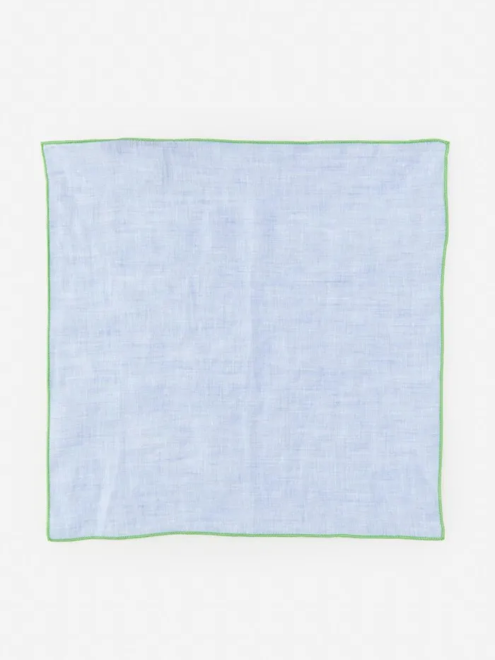 Pocket Squares Men JMcLaughlin Linen Pocket Square Denim Blue Pocket Squares Men JMcLaughlin Linen Pocket Square Denim Blue