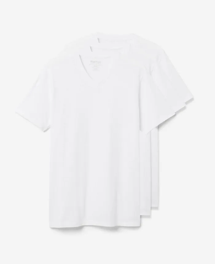 Polos and TShirts Men Kenneth Cole Cotton VNeck Undershirt 3Pack White Polos and TShirts Men Kenneth Cole Cotton VNeck Undershirt 3Pack White