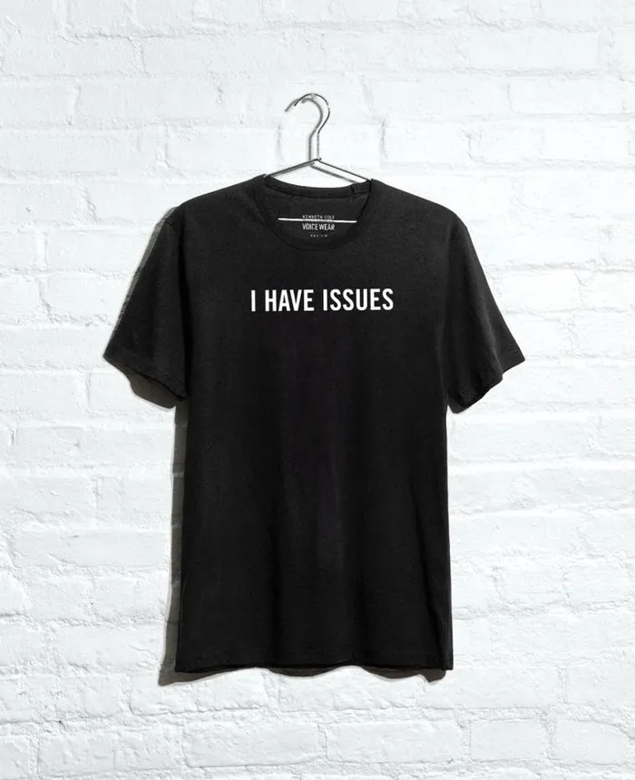 Polos and TShirts Men Kenneth Cole Site Exclusive I Have Issues TShirt Black