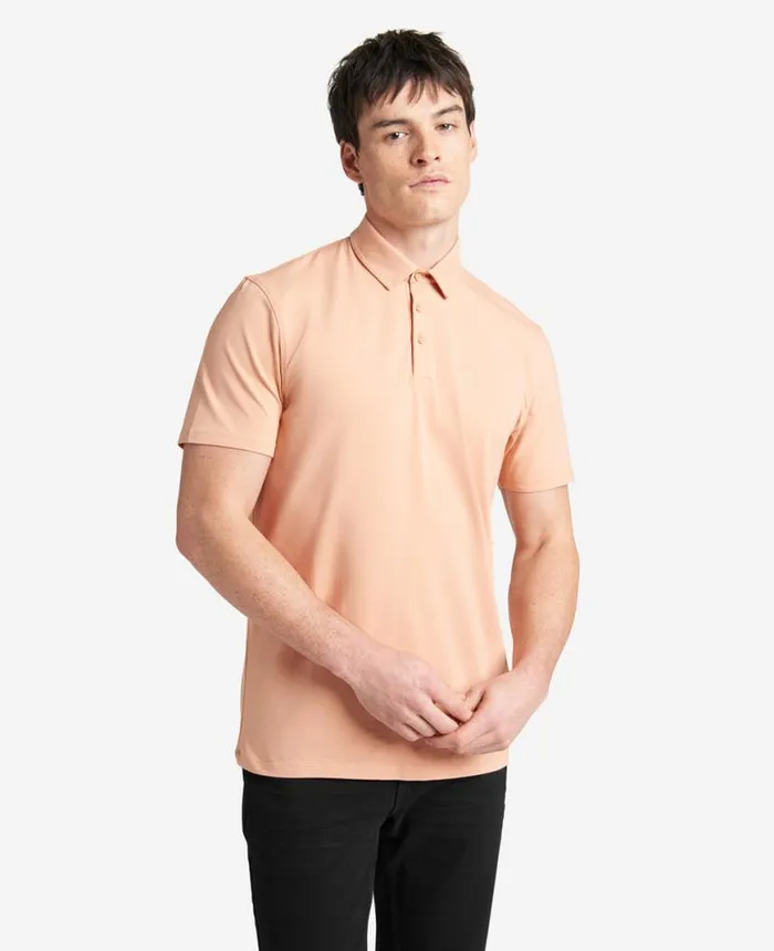 Polos and TShirts Men Kenneth Cole The Performance Polo Coral Polos and TShirts Men Kenneth Cole The Performance Polo Coral