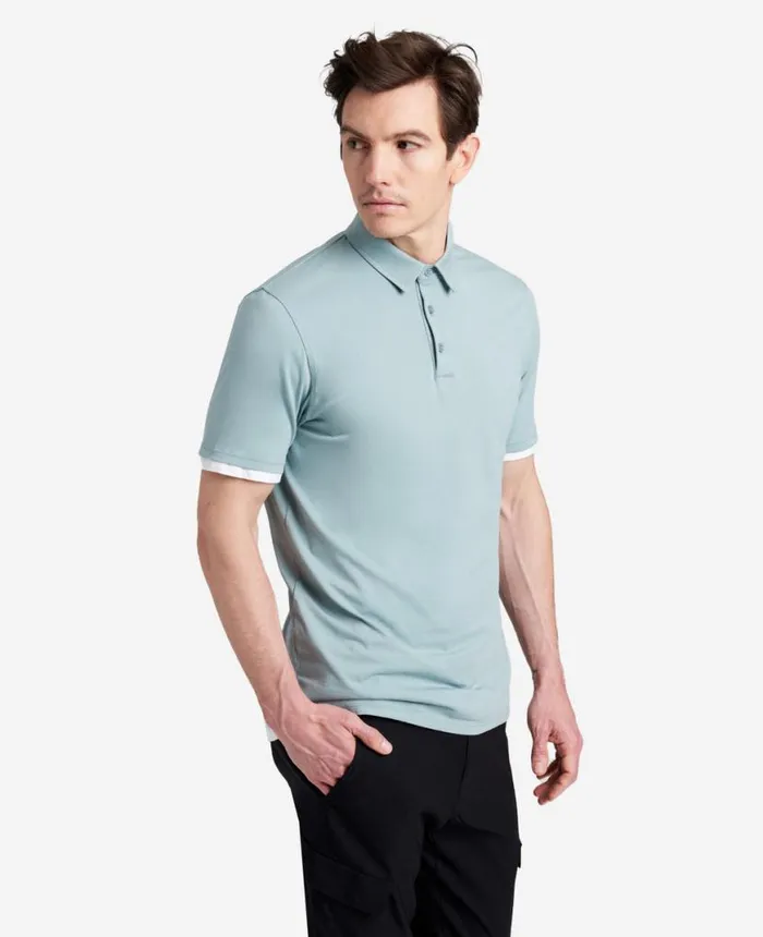 Polos and TShirts Men Kenneth Cole The Performance Polo Faded Blue