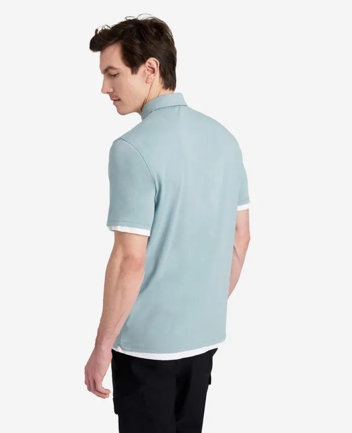 Polos and TShirts Men Kenneth Cole The Performance Polo Faded Blue Polos and TShirts Men Kenneth Cole The Performance Polo Faded Blue