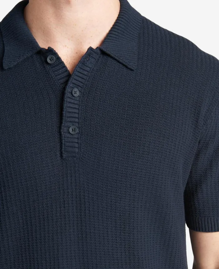 Polos and TShirts Men Kenneth Cole The Sweater Polo Navy Polos and TShirts Men Kenneth Cole The Sweater Polo Navy