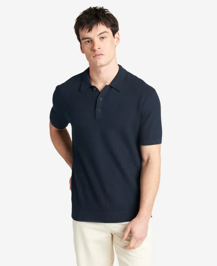 Polos and TShirts Men Kenneth Cole The Sweater Polo Navy Polos and TShirts Men Kenneth Cole The Sweater Polo Navy