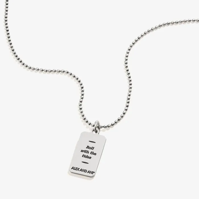 Positivity Wave Oracle Necklace Adjustable Rafaelian Silver Women Alex And Ani Necklaces