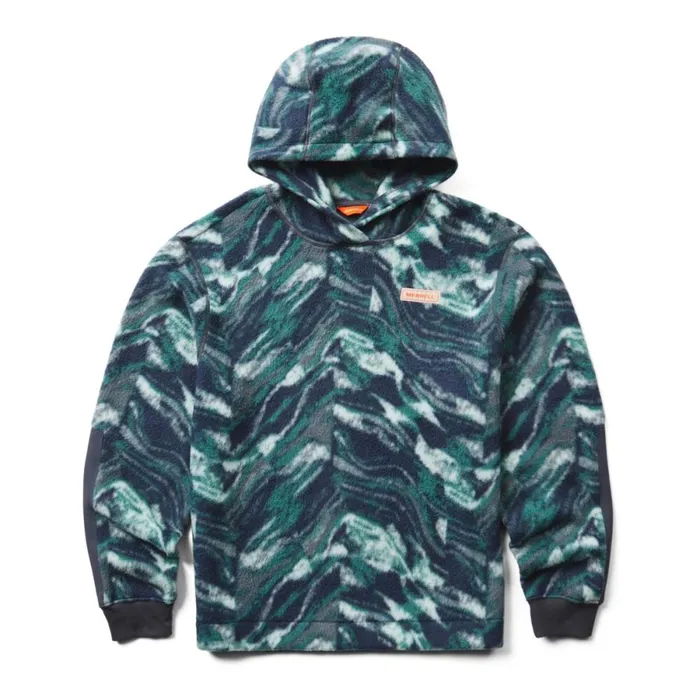 Print Sherpa Hoody Pacific Marble MenWomen Merrell Outerwear