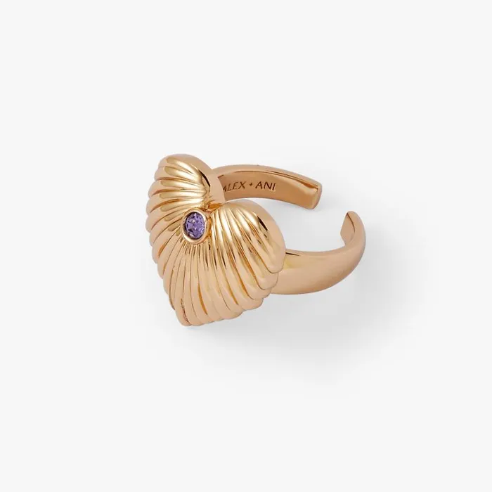 Puffy Heart Ring Gold Women Alex And Ani Rings