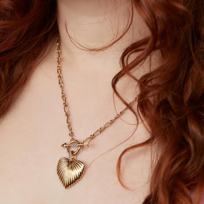 Puffy Heart Toggle Necklace Gold Women Alex And Ani Heart Puffy Heart Toggle Necklace Gold Women Alex And Ani Heart