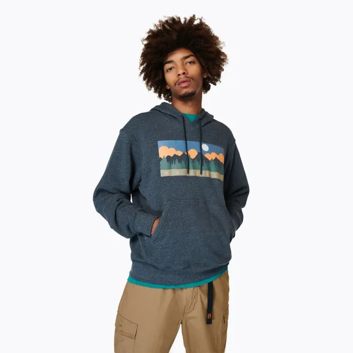 Rec Mountain Hoody Navy Men Merrell Tops