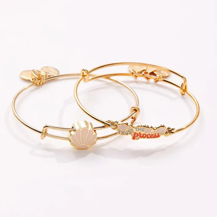 Relax Restore Summer Seasonal Box Shiny Gold Women Alex And Ani Jewelry Sets