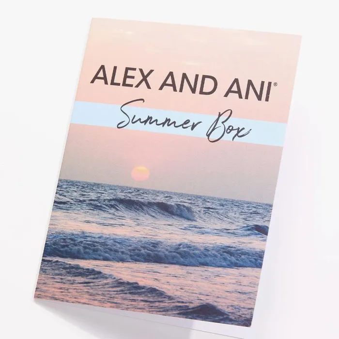 Relax Restore Summer Seasonal Box Shiny Gold Women Alex And Ani Jewelry Sets
