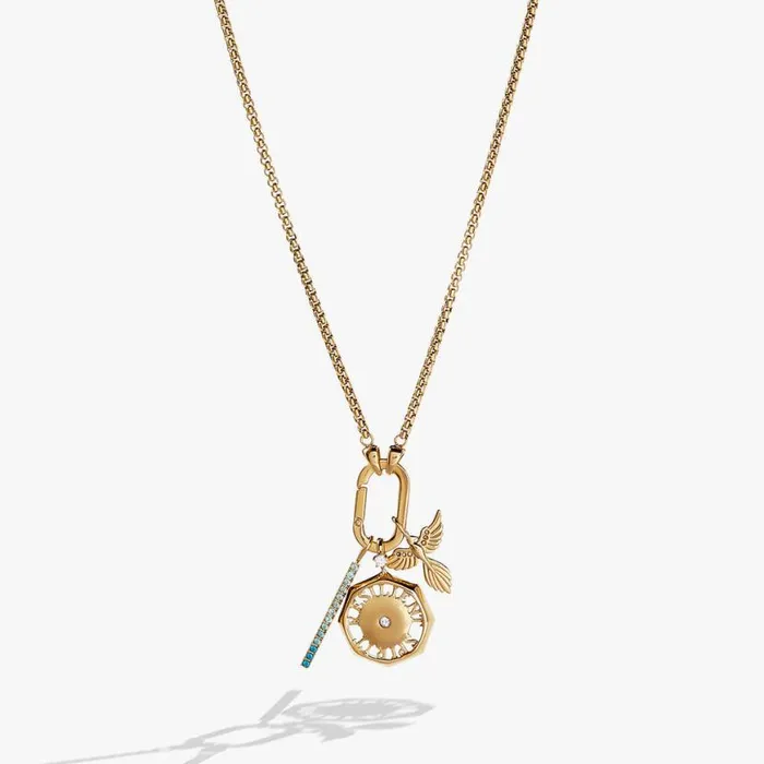 Resilience Trio Interchangeable Charm Necklace Stainless Steel Gold Women Alex And Ani Interchangeable Starter Set Resilience Trio Interchangeable Charm Necklace Stainless Steel Gold Women Alex And Ani Interchangeable Starter Set