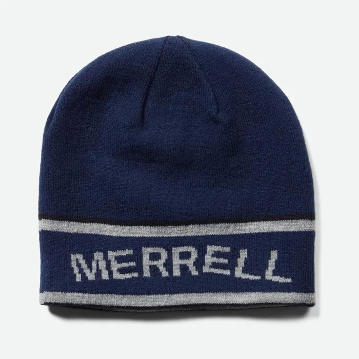 Reversible Beanie Navy MenWomen Merrell Hats