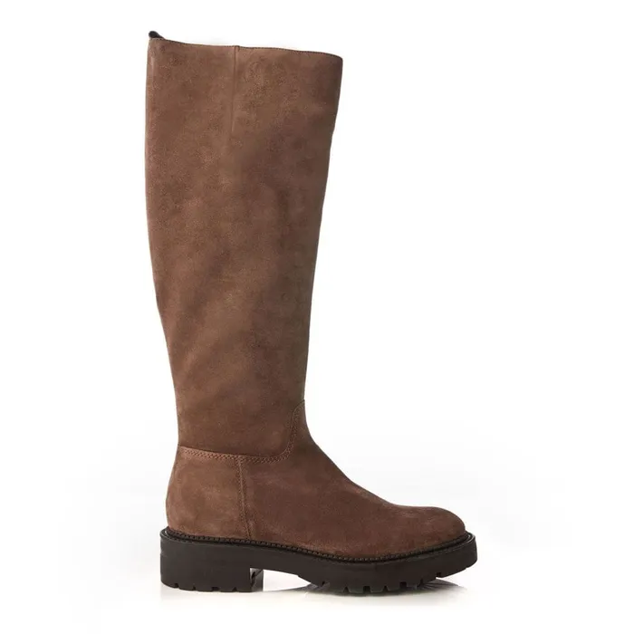 Riding And Flat Boots Women Moda In Pelle Shoon Sh Casalis Taupe Suede