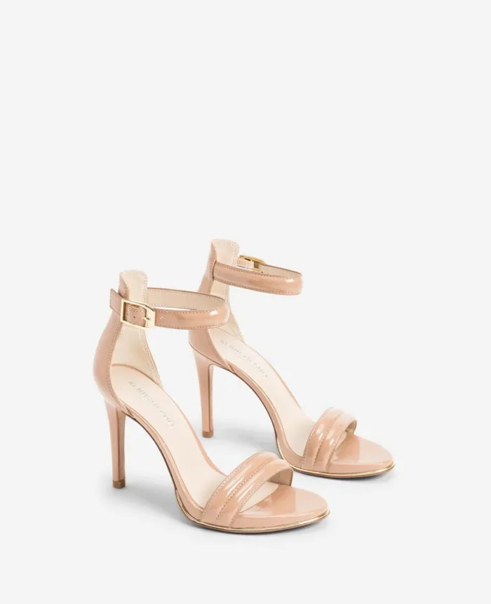 Sandals and Wedges Women Kenneth Cole Brooke Ankle Strap Heeled Sandal Buff