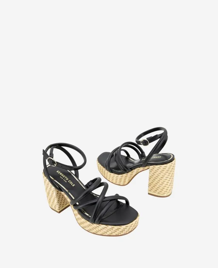 Sandals and Wedges Women Kenneth Cole Daphne Platform Heeled Sandal Black Sandals and Wedges Women Kenneth Cole Daphne Platform Heeled Sandal Black