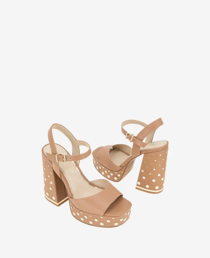 Sandals and Wedges Women Kenneth Cole Dolly Stud Ankle Strap Platform Heeled Sandal Classic Tan Sandals and Wedges Women Kenneth Cole Dolly Stud Ankle Strap Platform Heeled Sandal Classic Tan