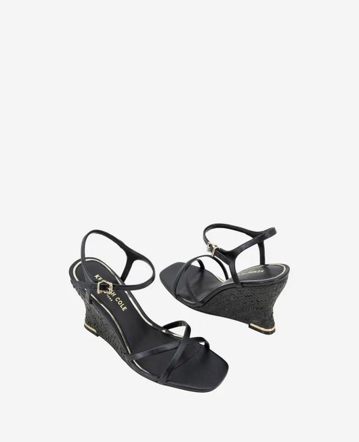 Sandals and Wedges Women Kenneth Cole Freya Wedge Sandal Black Sandals and Wedges Women Kenneth Cole Freya Wedge Sandal Black